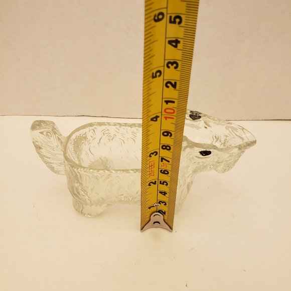 Vintage Clear Glass Scotty Dog Creamer - Picture 6 of 7